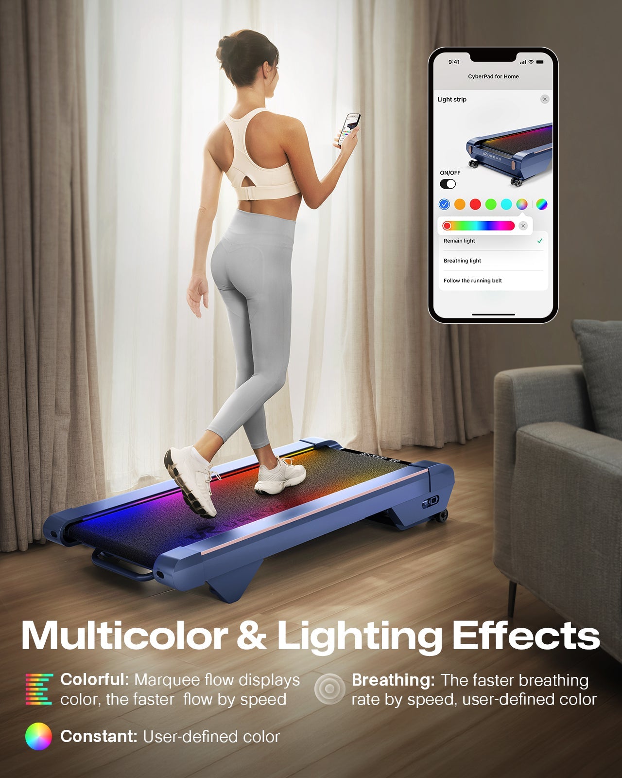 UREVO CyberPad: Elevate Your Home Treadmill Experience!