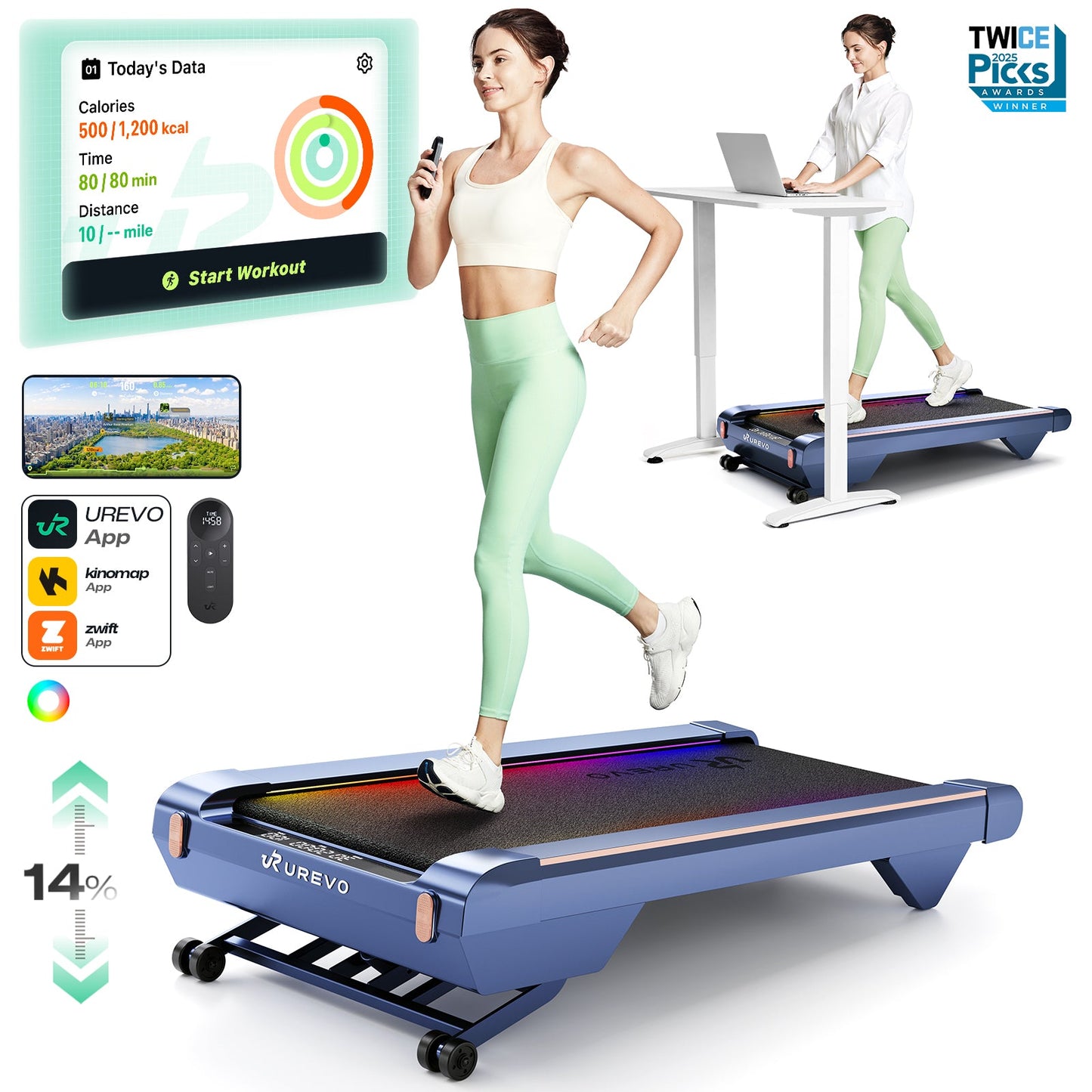 UREVO CyberPad: Elevate Your Home Treadmill Experience!