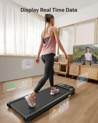 UREVO SpaceWalk E4 Folding Treadmill for Ultimate Home Workouts