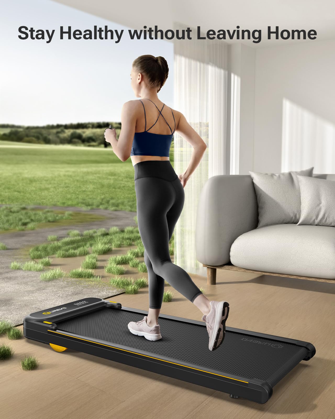 UREVO SpaceWalk E4 Folding Treadmill for Ultimate Home Workouts