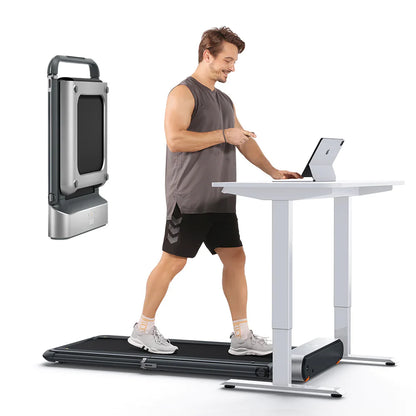 Compact WalkingPad R1 Pro 2-in-1 Folding Treadmill - Supports 240 lbs, Speeds up to 6.2 MPH, Perfect for UK Homes!