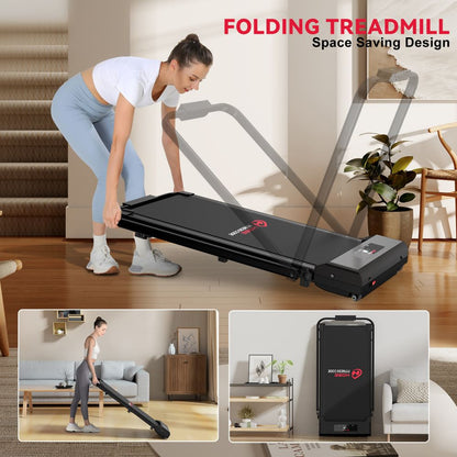 Compact Folding Treadmill C1 with Adjustable Speed 1-10 KM/H