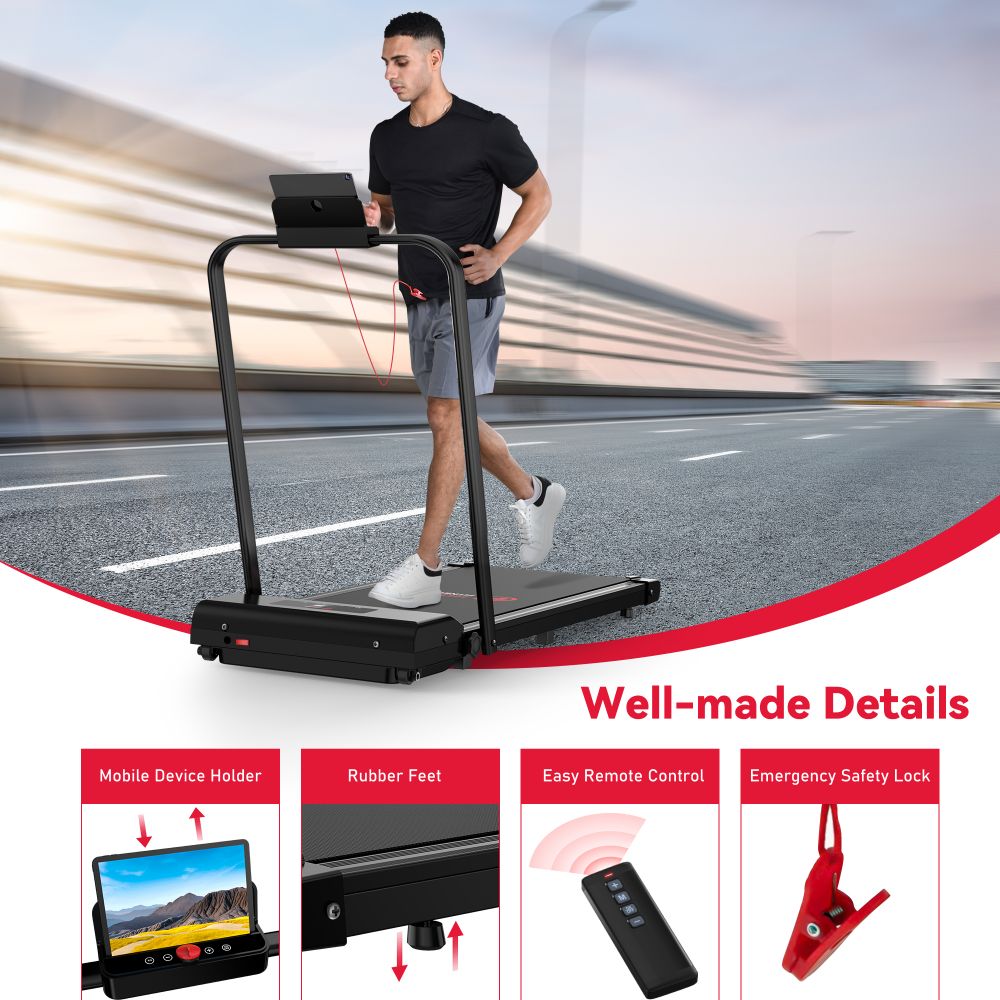 Compact Folding Treadmill C1 with Adjustable Speed 1-10 KM/H