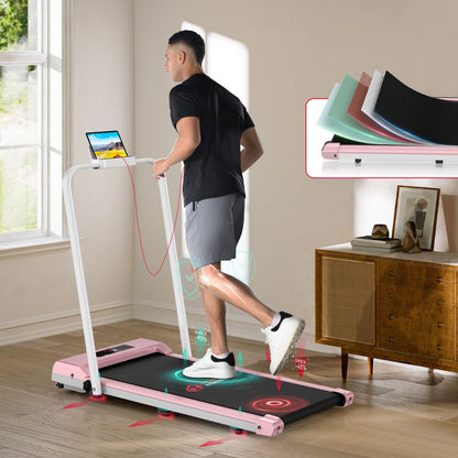 Compact Folding Treadmill C1 with Adjustable Speed 1-10 KM/H