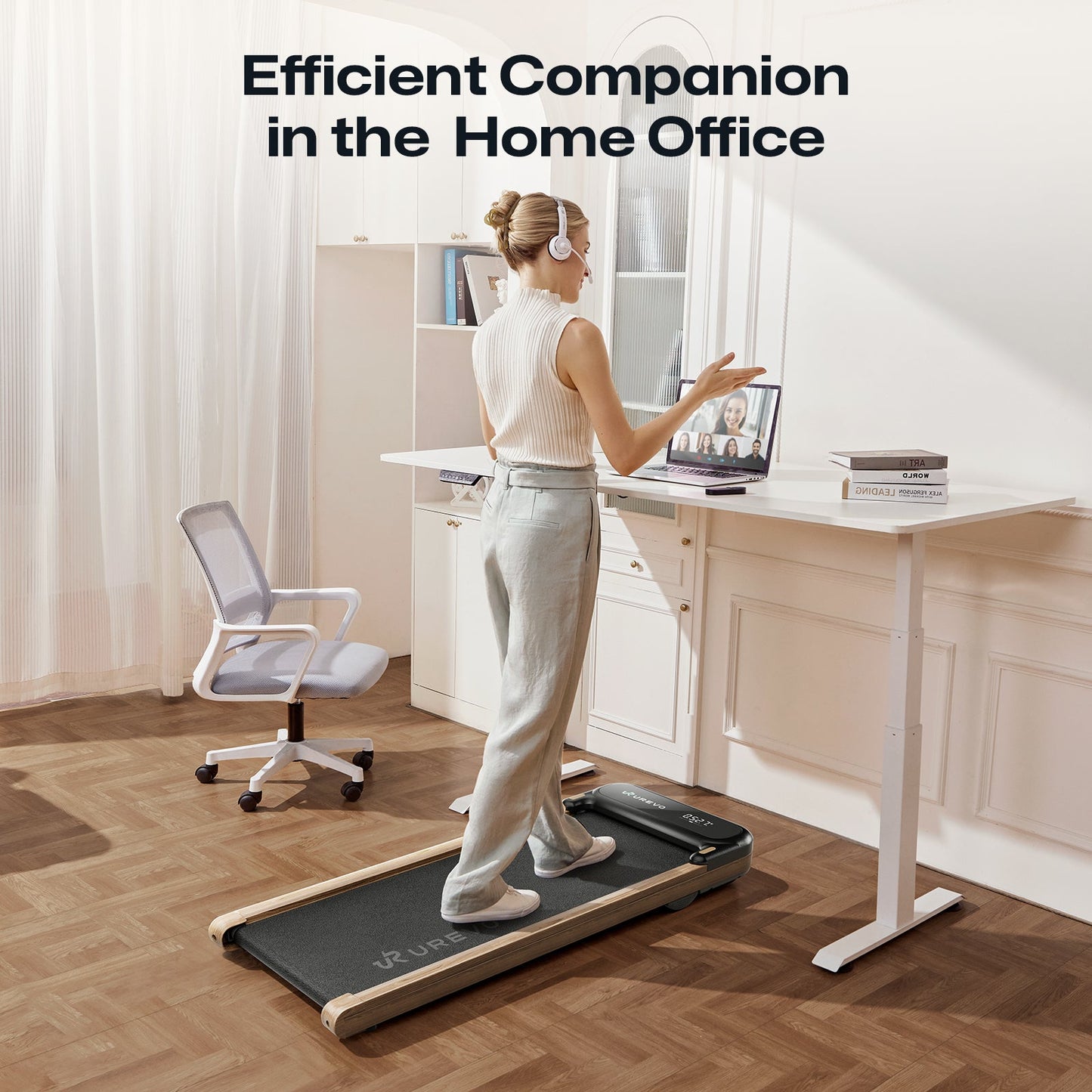 UREVO SpaceWalk E4 Folding Treadmill for Ultimate Home Workouts