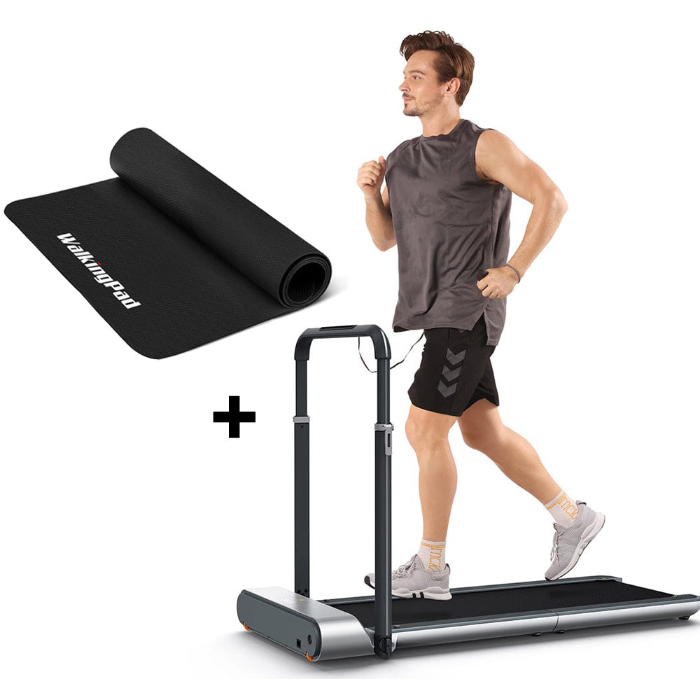 Compact WalkingPad R1 Pro 2-in-1 Folding Treadmill - Supports 240 lbs, Speeds up to 6.2 MPH, Perfect for UK Homes!