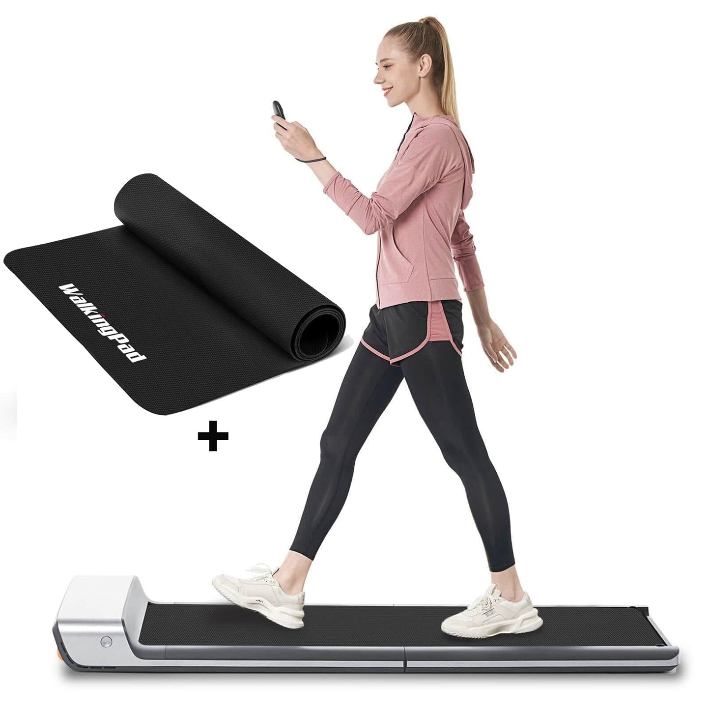 Compact WalkingPad P1 Folding Treadmill - Walk at 3.72MPH, Supports Up to 220 lbs - Perfect for UK Homes