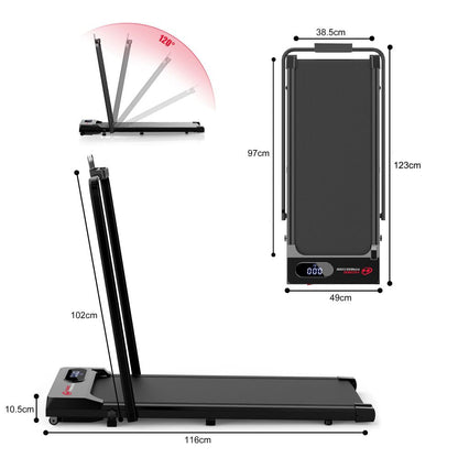 Compact Folding Treadmill S1 – Adjustable Speed 1-6 KM/H for Home Fitness