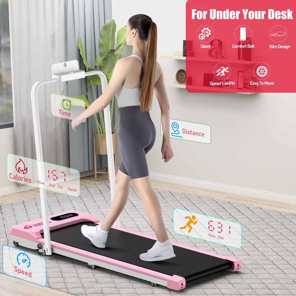 Compact Folding Treadmill S1 – Adjustable Speed 1-6 KM/H for Home Fitness