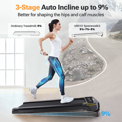 Revamped UREVO SpaceWalk 2 Treadmill - Your Fitness Companion!