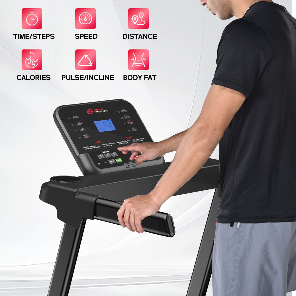 Professional Grade Treadmill with Speeds up to 16 KM/H and 0-15% Automatic Incline Adjustment