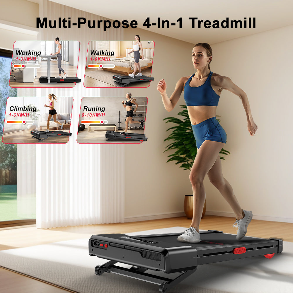 Y1 Treadmill: Elevate Your Workout with 0-9% Auto Incline and Speed Range of 1-10 KM/H!